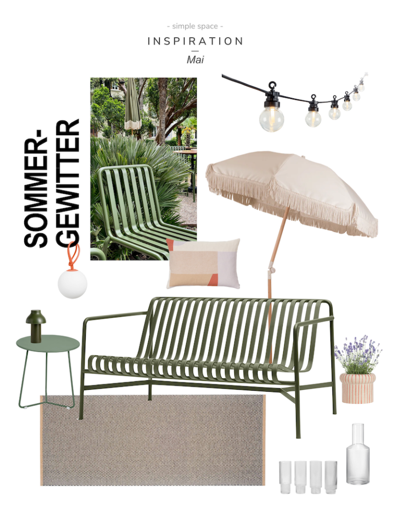 Moodboard Garten und Balkon