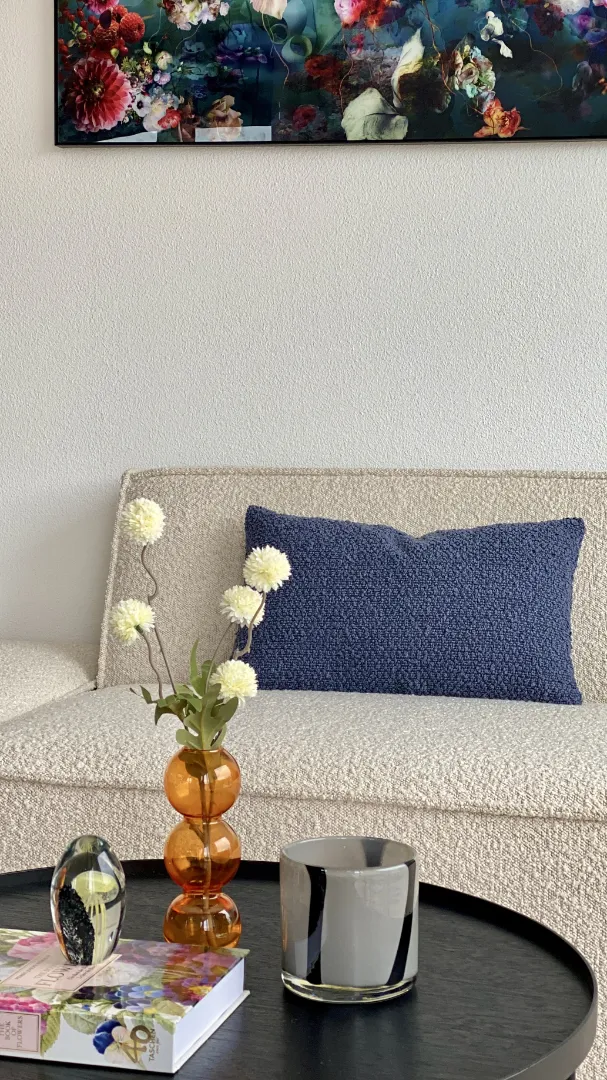 Dekoration Wohnzimmer Blumen Farben