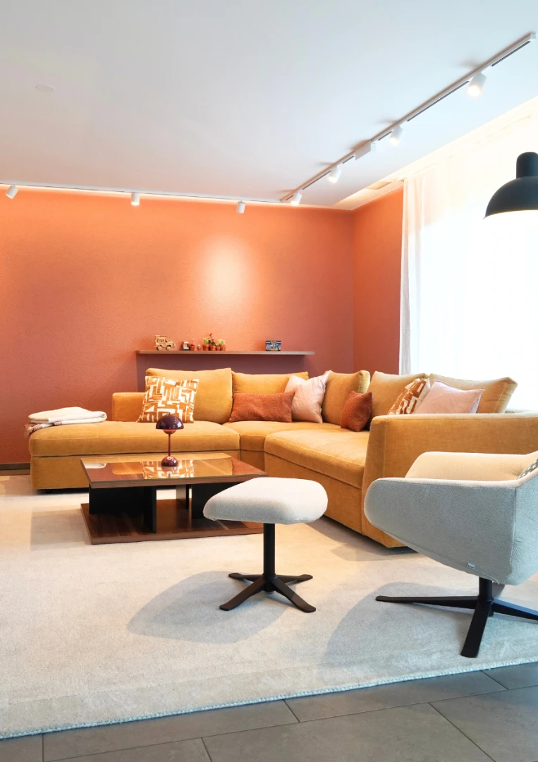 Wohnzimmer Farbkonzept warm