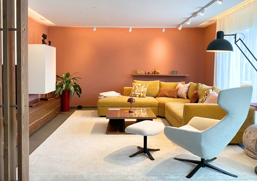 Wohnzimmer warm modern